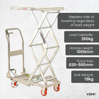 Stainless Steel Scissor Lift Trolleys