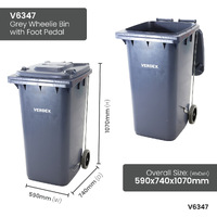 Foot Pedal Wheelie Bins