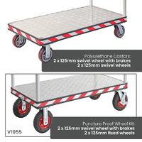 Heavy Duty Aluminium Platform Trolleys