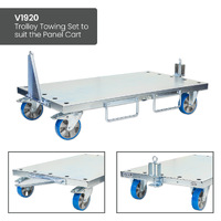 Panel Cart With Adjustable Load Bars