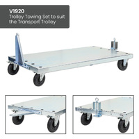 Transport Trolley with Storage Tray (Polyurethane Castors)