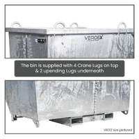 Self Dumping 1500kg Capacity Tipping Bins