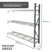 Heavy Duty Longspan Shelving - Mesh 1800mm wide