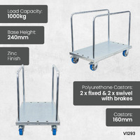 Panel Cart With Adjustable Load Bars