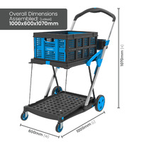 V-Cart Folding Plastic and Aluminium Trolley