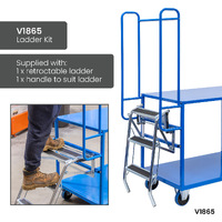 2 Tier Steel Trolley