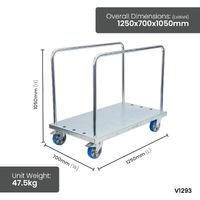 Panel Cart With Adjustable Load Bars