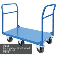 Heavy Duty Double Handle Platform Trolley