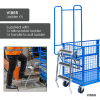 3 Sided Mesh Cage Trolley