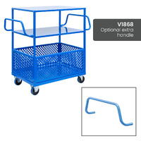 2 Tier Trolley with Bottom Basket