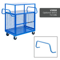 Mesh Cage Trolley with 2 Tiers