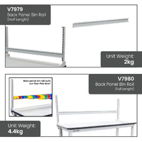 Ergonomic Industrial Packing Workbench (with back panel starter kit)