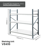 Heavy Duty Steel Longspan Shelving (900mm Deep)