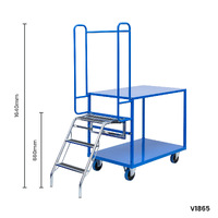 3 Tier Steel Multi-Tub Trolley