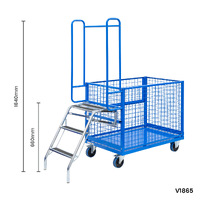 3 Sided Mesh Cage Trolley