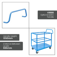 3 Tier Steel Tub Trolley