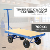 Timber Deck Wagon Platform Truck