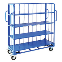 Heavy Duty Sloping 4 Shelf Trolleys