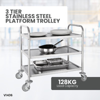 3 Tier Stainless Steel Utility Cart