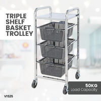 3 Basket Office Trolley