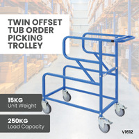 Twin Offset Tub Order Picking Trolley