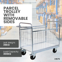 Parcel Trolley With Removable Side