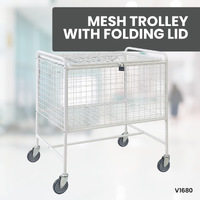 Mesh Trolley With Folding Lid