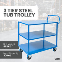 3 Tier Steel Trolley