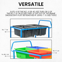 2 Tier Steel Tub Trolley