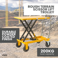 Rough Terrain Scissor Lift Trolley