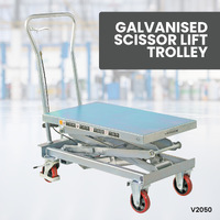 Galvanised Scissor Lift Trolley