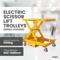 Electric Scissor Lift Trolley 800x1200 (1000kg Capacity)