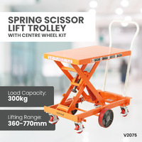 Spring Scissor Lift Trolley - 830x500mm