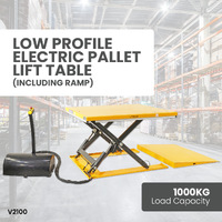 Low Profile Electric Pallet Lift Tables