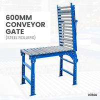 600mm Conveyor Gate (Steel Rollers Only)