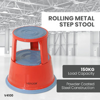 Rolling Metal Step Stool