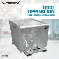 1100L Tipping Bin (with release mechanism) 