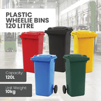 Plastic Wheelie Bins - 120 Litre