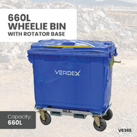 660L Wheelie Bin with Rotator Base