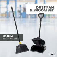 Large Dustpan and Broom Set