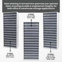 Steel Shelving Parts Tray Kits