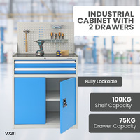 Industrial Cabinet With 2 Drawers