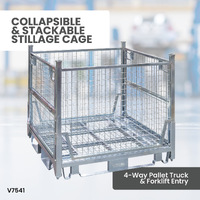 Collapsible & Stackable Stillage Cage