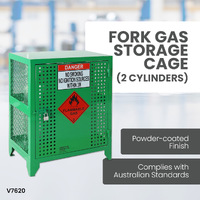 Fork Gas Storage Cage - 2 Cylinders