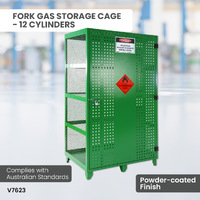 Fork Gas Storage Cage - 12 Cylinders