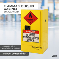 Flammable Liquid Cabinet - 60L Capacity