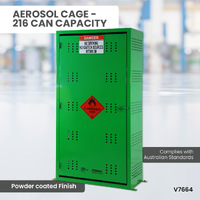 Aerosol Cage - 216 Can Capacity (Upright)