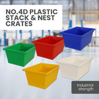 No. 4D Plastic Stack & Nest Crates