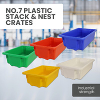 No. 7 Bins Plastic Stack & Nest Crates