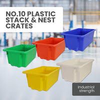 No. 10 Plastic Stack & Nest Crates